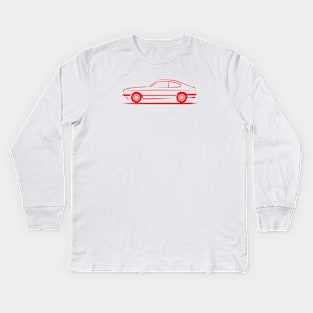 Ford Capri Red Kids Long Sleeve T-Shirt